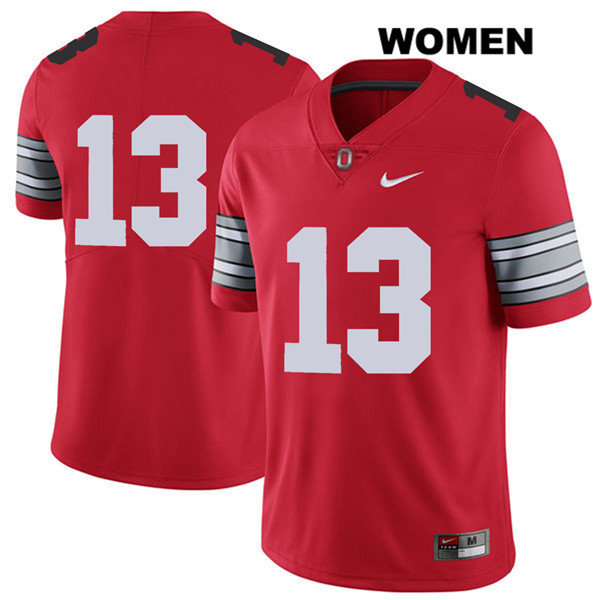 Ohio State Buckeyes Women's Rashod Berry #13 Red Authentic Nike 2018 Spring Game No Name College NCAA Stitched Football Jersey NG19I45GX